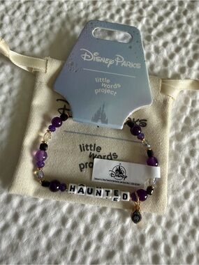 Disney Little Words Project "Haunted" Beaded Bracelet - Purple